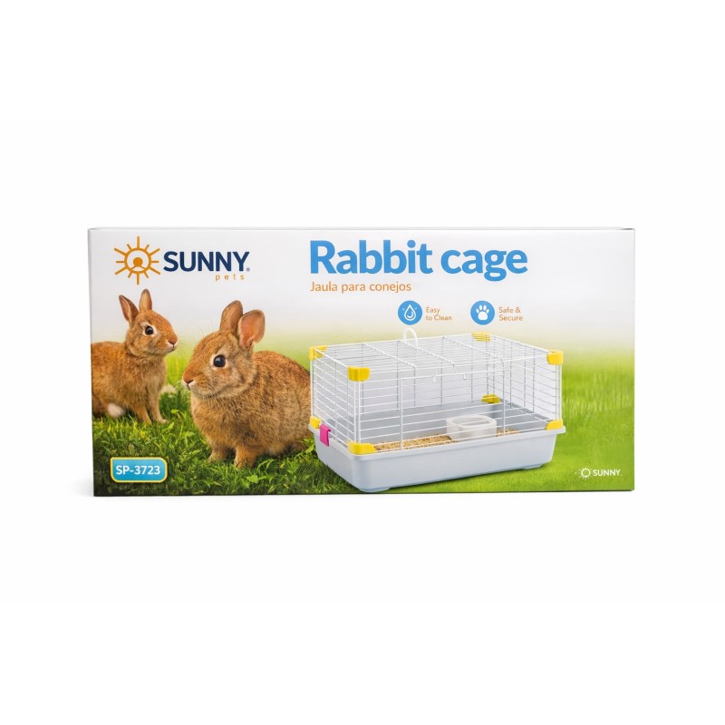 JAULA SUNNY PARA CONEJO (CHICA) BLANCO