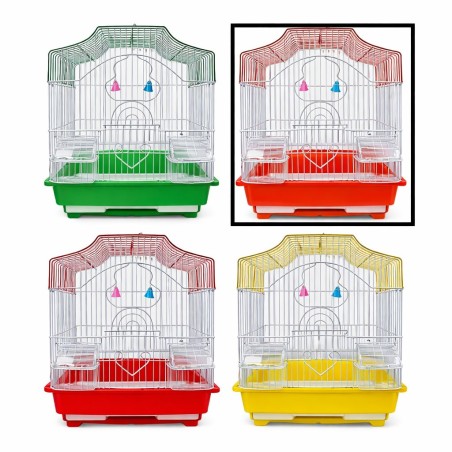 JAULA AVES COLONIAL 30X23X39CMS NARANJA