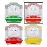 JAULA AVES COLONIAL 30X23X39CMS NARANJA