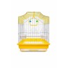 JAULA AVES CUBO 30X23X39CM AMARILLA