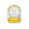 JAULA AVES CURVA 30X23X39CM AMARILLA