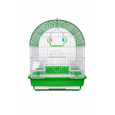 JAULA AVES CURVA 30X23X39CM VERDE
