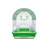 JAULA AVES CURVA 30X23X39CM VERDE