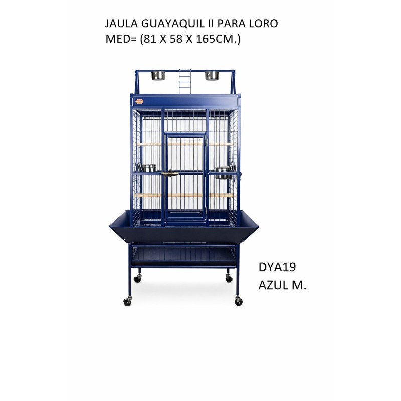 JAULA GUAYAQUIL II PARA LORO AZUL MARINO
