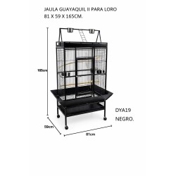 JAULA GUAYAQUIL II PARA LORO NEGRA