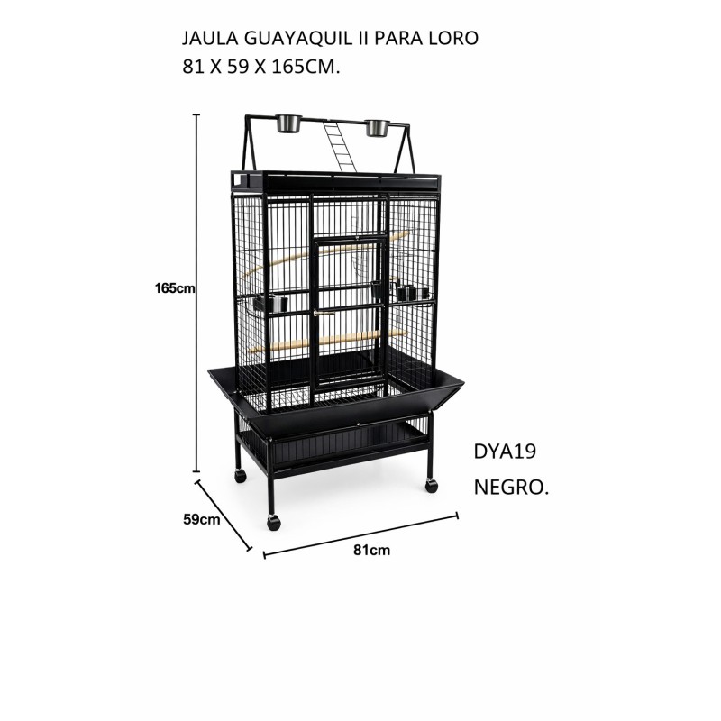 JAULA GUAYAQUIL II PARA LORO NEGRA
