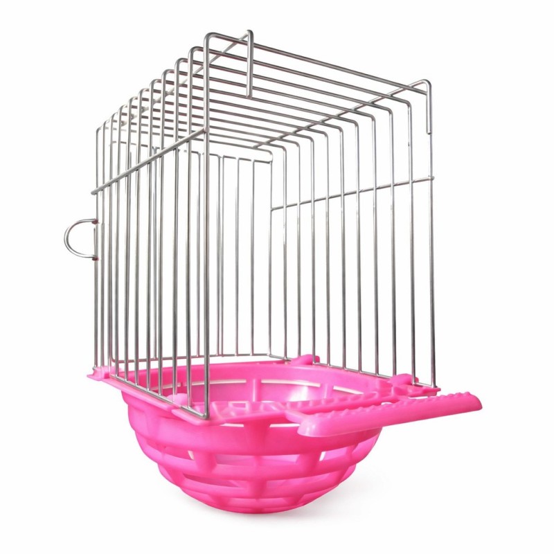 NIDO DE PLASTICO CON JAULA 12X11X17CMS