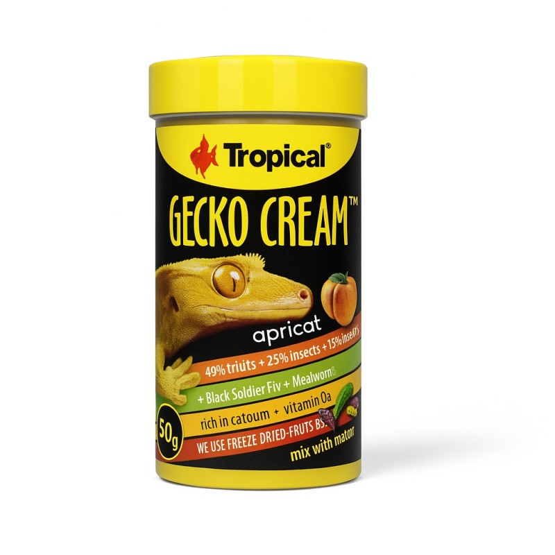TROPICAL GECKO CREAM APRICOT 125GRS