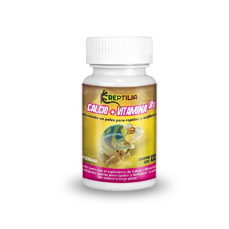 CALCIO CON VITAMINA D3 120GRS PARA REPTILES