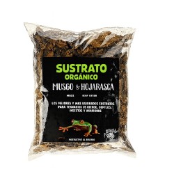 HOJARASCA PARA REPTIL, ANFIBIO 200G.