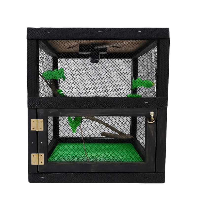 IGUANARIO MINI FERI 30X30X40CM NEGRO