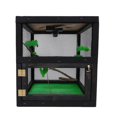 IGUANARIO MINI FERI 30X30X40CM NEGRO