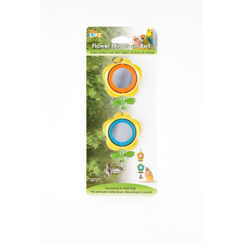 DOS FLORES DE PAJARITO CON ESPEJO