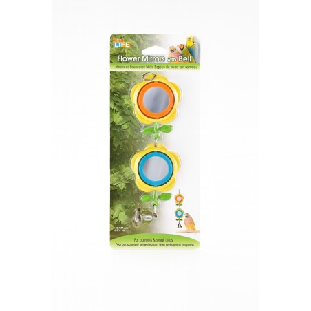 DOS FLORES DE PAJARITO CON ESPEJO