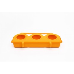 COMEDERO TRIPLE REDONDO OPACO