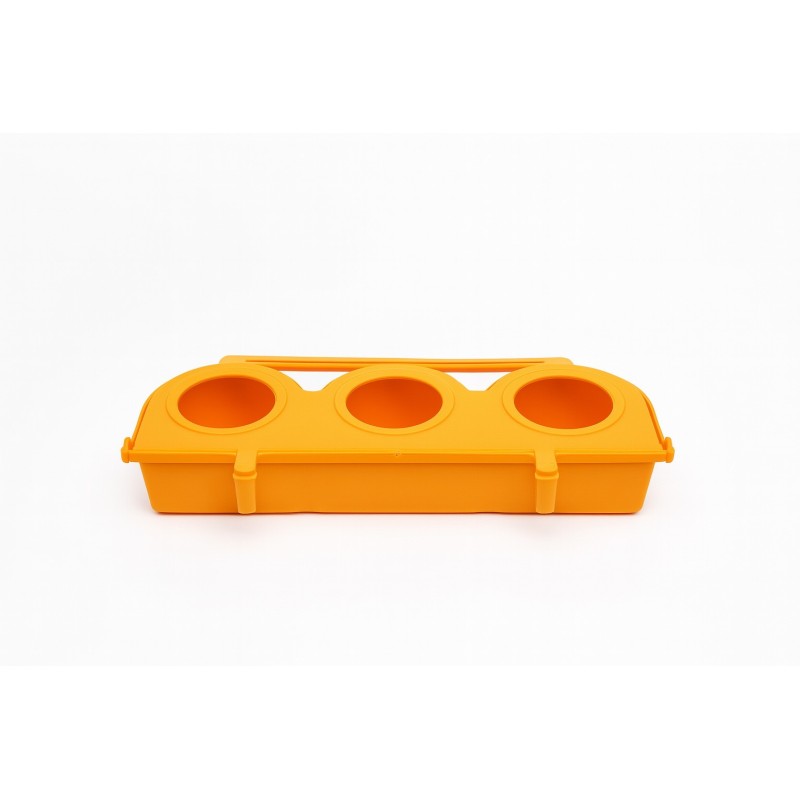 COMEDERO TRIPLE REDONDO OPACO