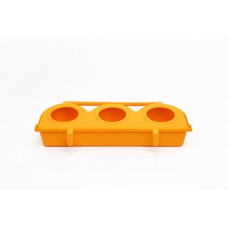 COMEDERO TRIPLE REDONDO OPACO