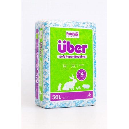 56L UBER BLUE-WHITE PAPER BEDDING