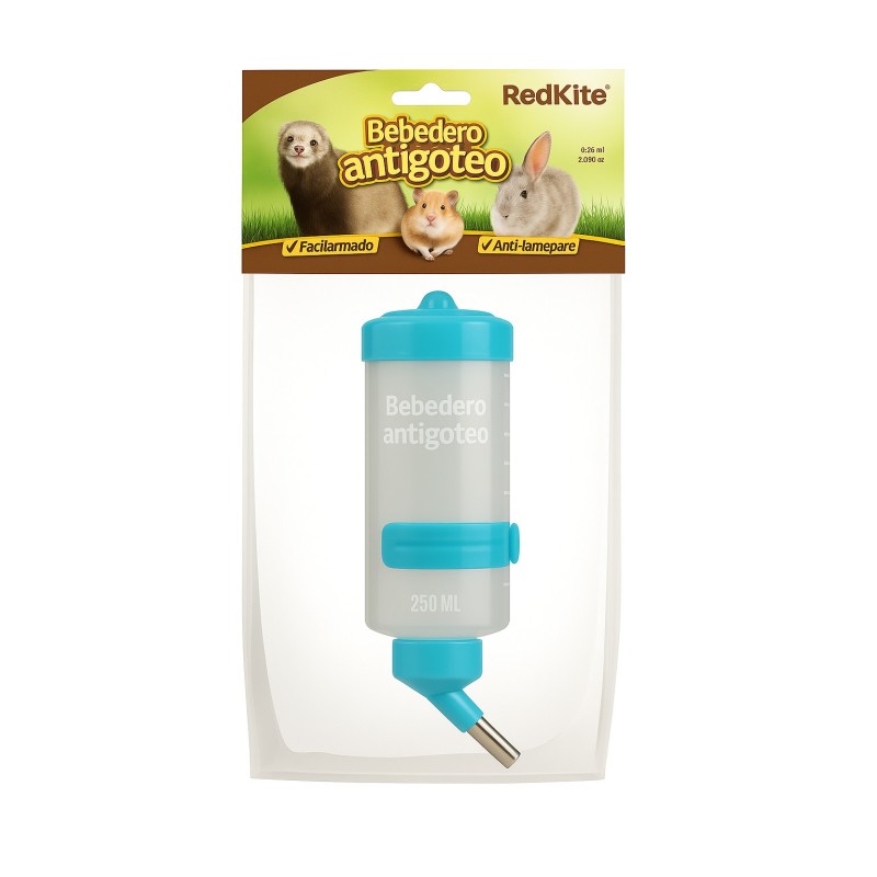 250 ML. REDKITE BEBEDERO ANTIGOTEO
