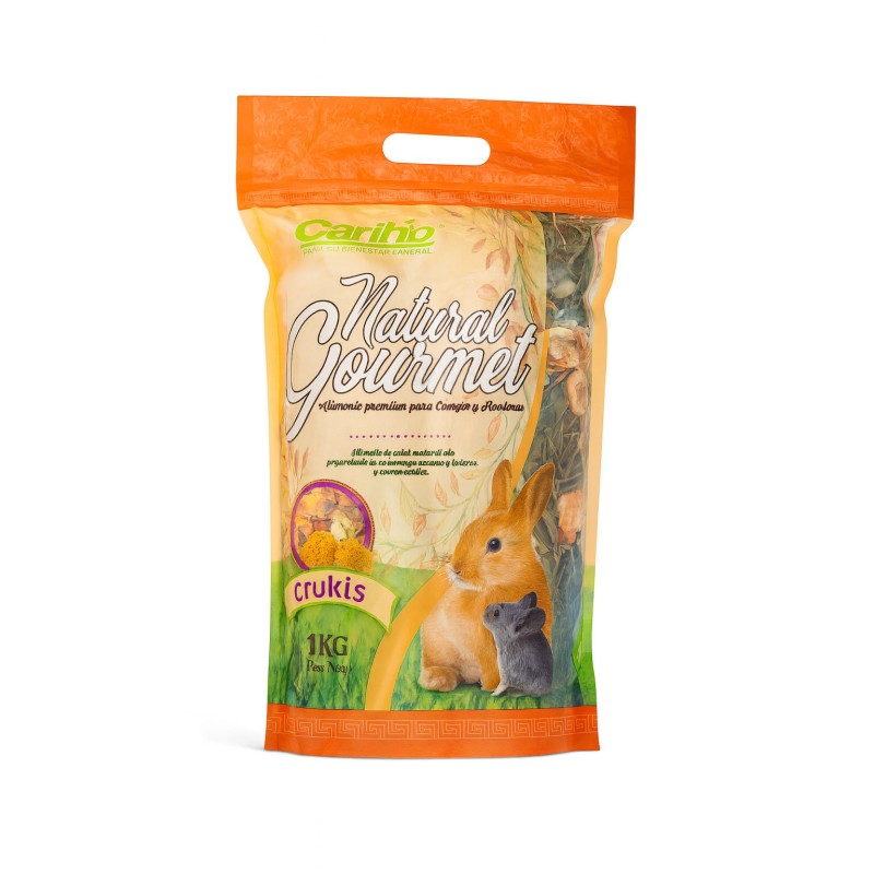 ALIMENTO PARA CONEJO Y ROEDORES NATURAL GOURMET 1 KG