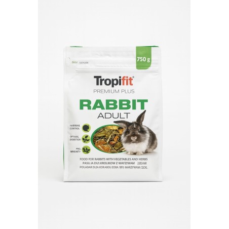 ALIMENTO TROPIFIT RABBIT ADULT 750GRS