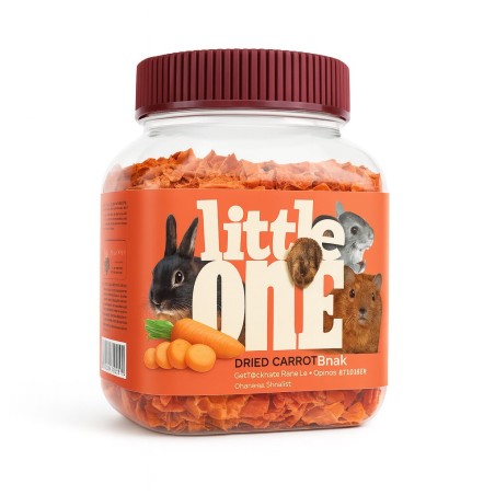 LITTLE ONE MEALBERRY PREMIO DE ZANAHORIA. SNACK PARA PEQUEÑOS MAMIFEROS 200 GR.