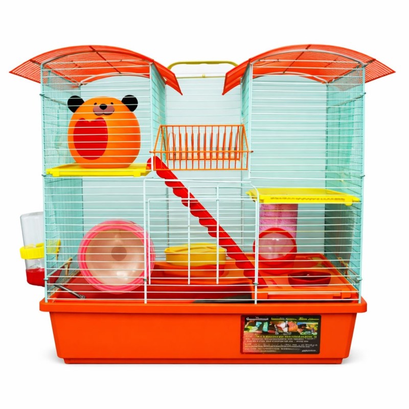 JAULA HAMSTER EQ. 3P CASITA GATO