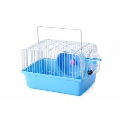 JAULA HAMSTER EQ. CON ASA AZUL 24X27CM