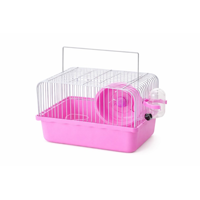 JAULA HAMSTER EQ. CON ASA ROSA 24X27CM