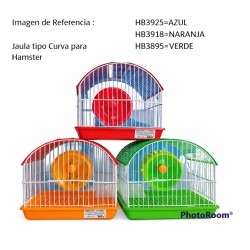 JAULA HAMSTERS CURVA VERDE