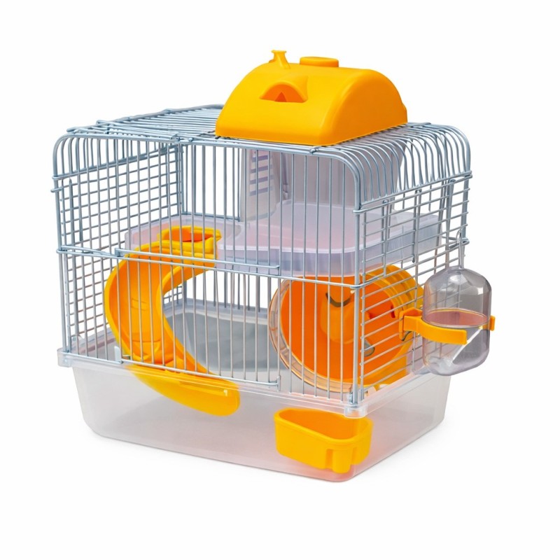 JAULA TOWN HOUSE I AMARILLO 23X17X33CM