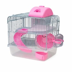 JAULA TOWN HOUSE I ROSA 23X17X33CM