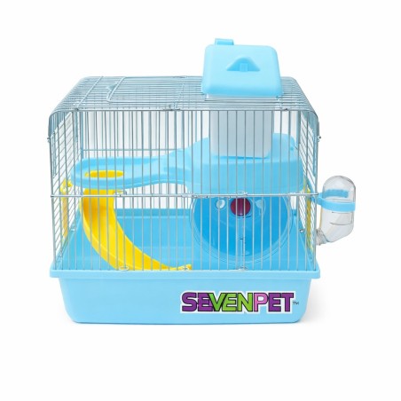 JAULA TOWN HOUSE II AZUL 27X21X33CM