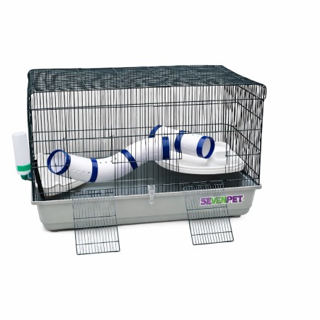 SEVENPET JAULA HURONERA CON TUBOS II 100X54X65CM