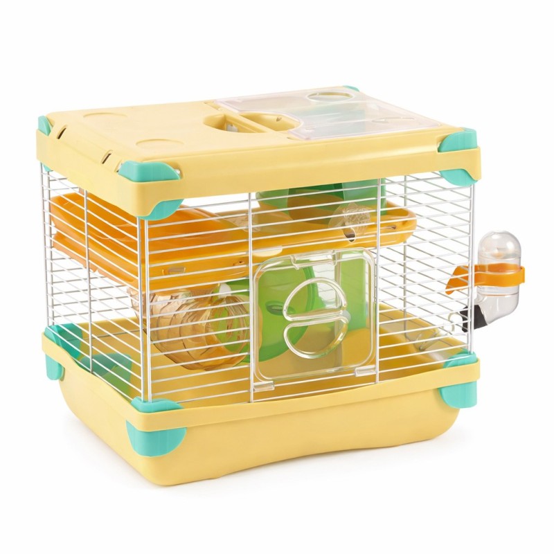 JAULA AMARILLA SUNNY HAMSTER CHICA 1PISO