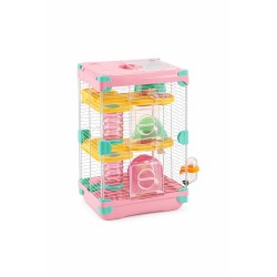 JAULA ROSA SUNNY HAMSTER LAND (2 PISOS)