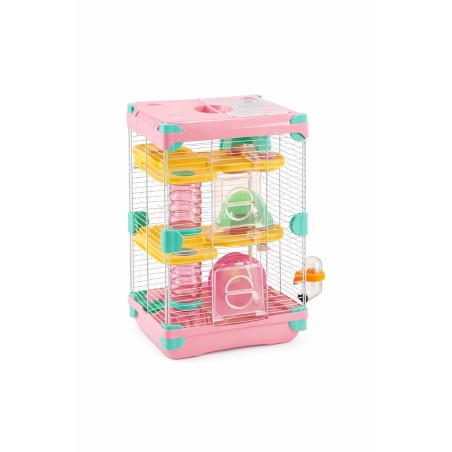 JAULA ROSA SUNNY HAMSTER LAND (2 PISOS)