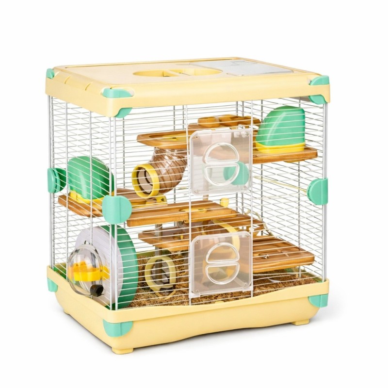 JAULA AMARILLA SUNNY HAMSTER (3 PISOS)